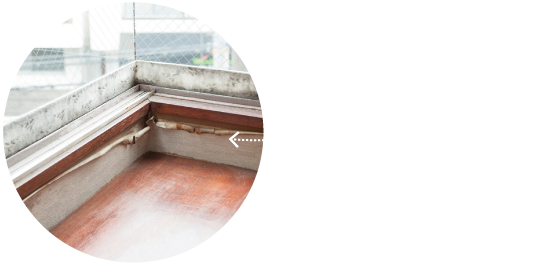 窓の結露、クロスのカビ