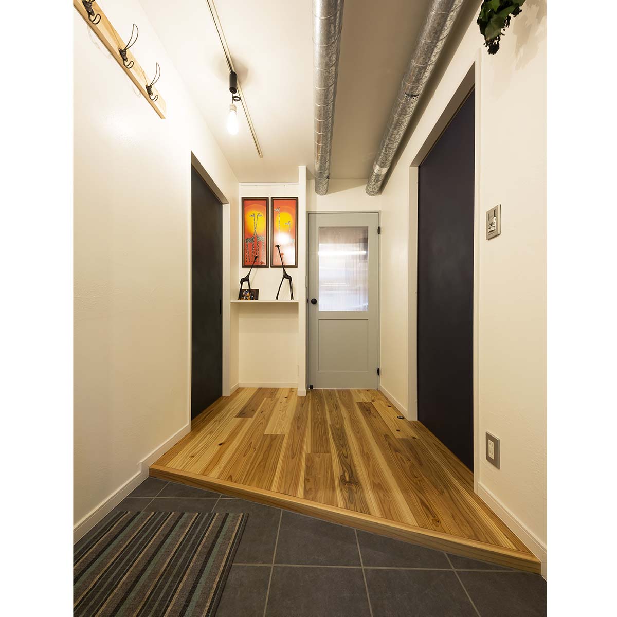 ディティールの工夫とセンスが感じられる玄関