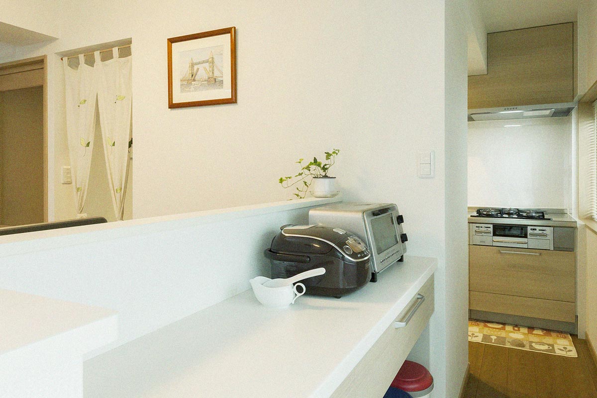 回遊型プランのキッチン